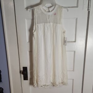 No Boundaries Cream Lace Formal Dress